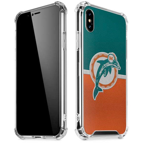 NFL Miami Dolphins Vintage iPhone XS Max Clear Case